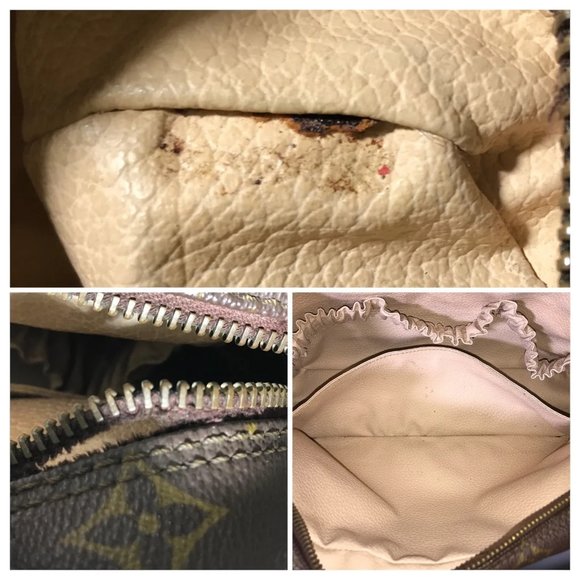 Louis Vuitton Bag Pouch Leather Trousse Toilette 28 M47522 Authentic - Picture 2 of 5